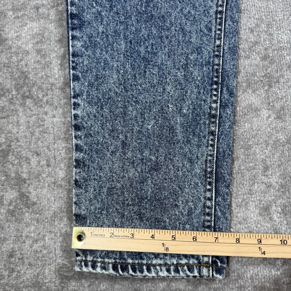 Vintage Lee Jeans Men's 33x30 Blue Denim Acid Washed USA Made